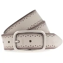 Mustang Damengürtel Leder 3,5 cm beige 75