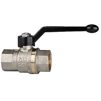 Riegler Kugelhahn Langgewindeausführung, IG/IG, MS vernickelt, Rp 1