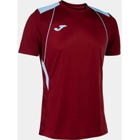 Joma Kurzarmshirt Mann Championship VII Burgunderrot himmelsblau