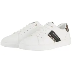 TOM TAILOR Damen Sneaker mit Glanz-Details, weiß, Animalprint, Gr. 37