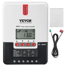 Vevor 20A 12/24 V MPPT Solarladeregler Solarregler Solarmodul Laderegler mit LCD-Bildschirm RS232-Schnittstelle, externes Bluetooth-Steuermodul (optional) Ladereglerzubehör