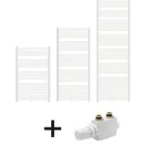 Feuer-Anker Badheizkörper 400 x 1200 mm weiß Mittelventil