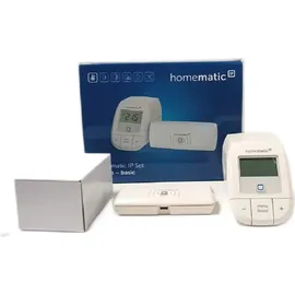 eQ-3 Homematic IP Smart Home Starter Set Heizen – Basic, Digitale Steuerung für Heizung mit oder ohne App, Alexa, Google Assistant, einfache Installation, Thermostat, Heizungsthermostat, 160955A0