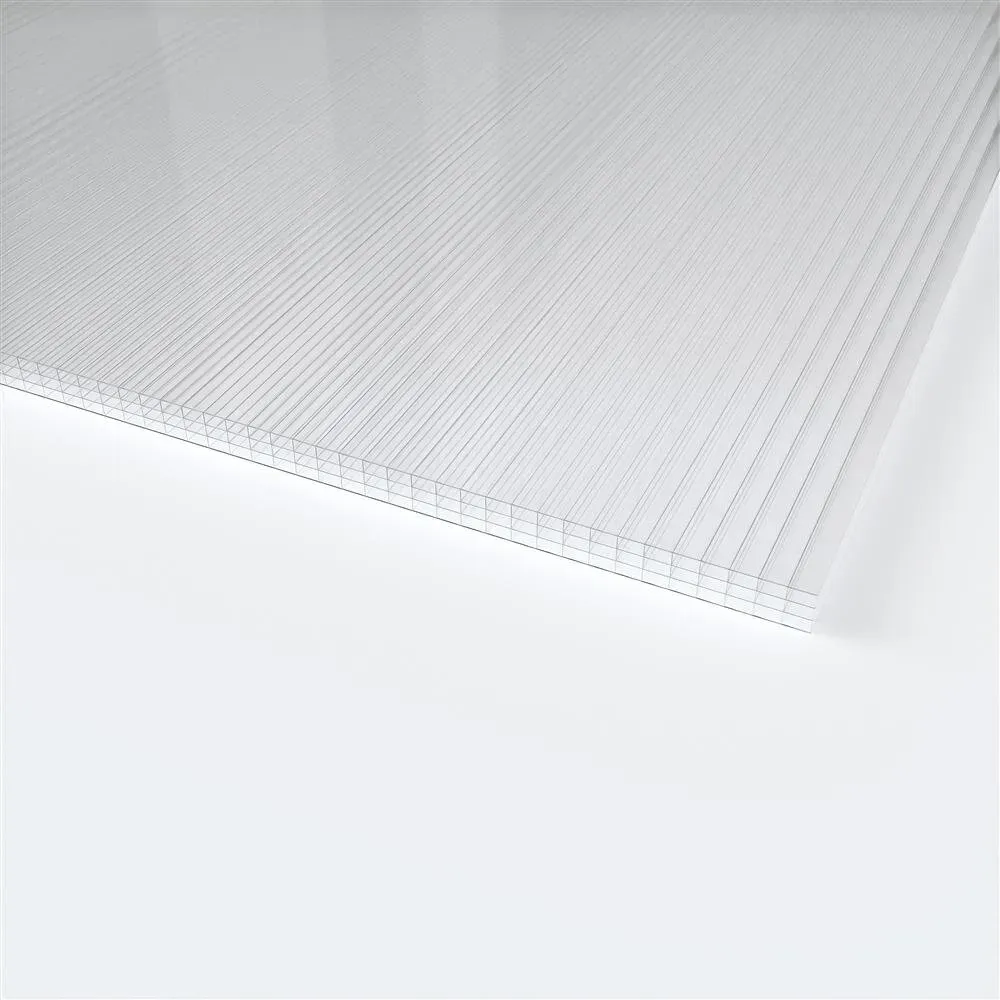 Exolon® Doppelstegplatten 10 mm multi S4P Farblos Klar - Polycarbonat 1050 x 2500