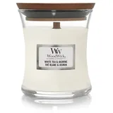 Woodwick WHITE TEA & JASMINE Kerze Mini Jar 272 g