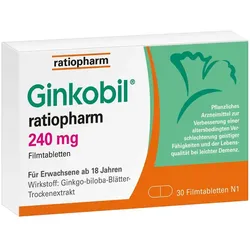 Ginkobil ratiopharm 240mg mit Ginkgo biloba