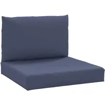 vidaXL Palettenkissen 120 x 80 x 10 cm blau 2 St.