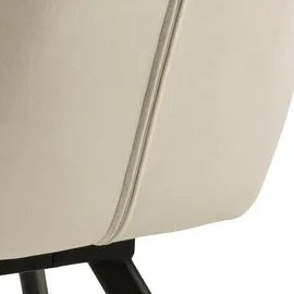 Actona Lola Esszimmerstuhl mit Armlehne Stahl/Stoff -