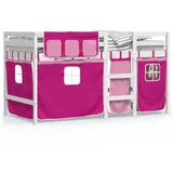 vidaXL 3283822 Kinderbett Pink Polyester