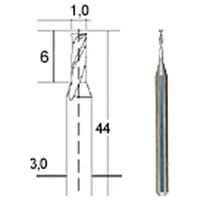 PROXXON 28758 Hartmetall-Multifräser Schaftfräser 1mm