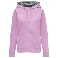 hummel GO Cotton Zip Hoodie WOMAN Sweatshirt, ORCHID, XS