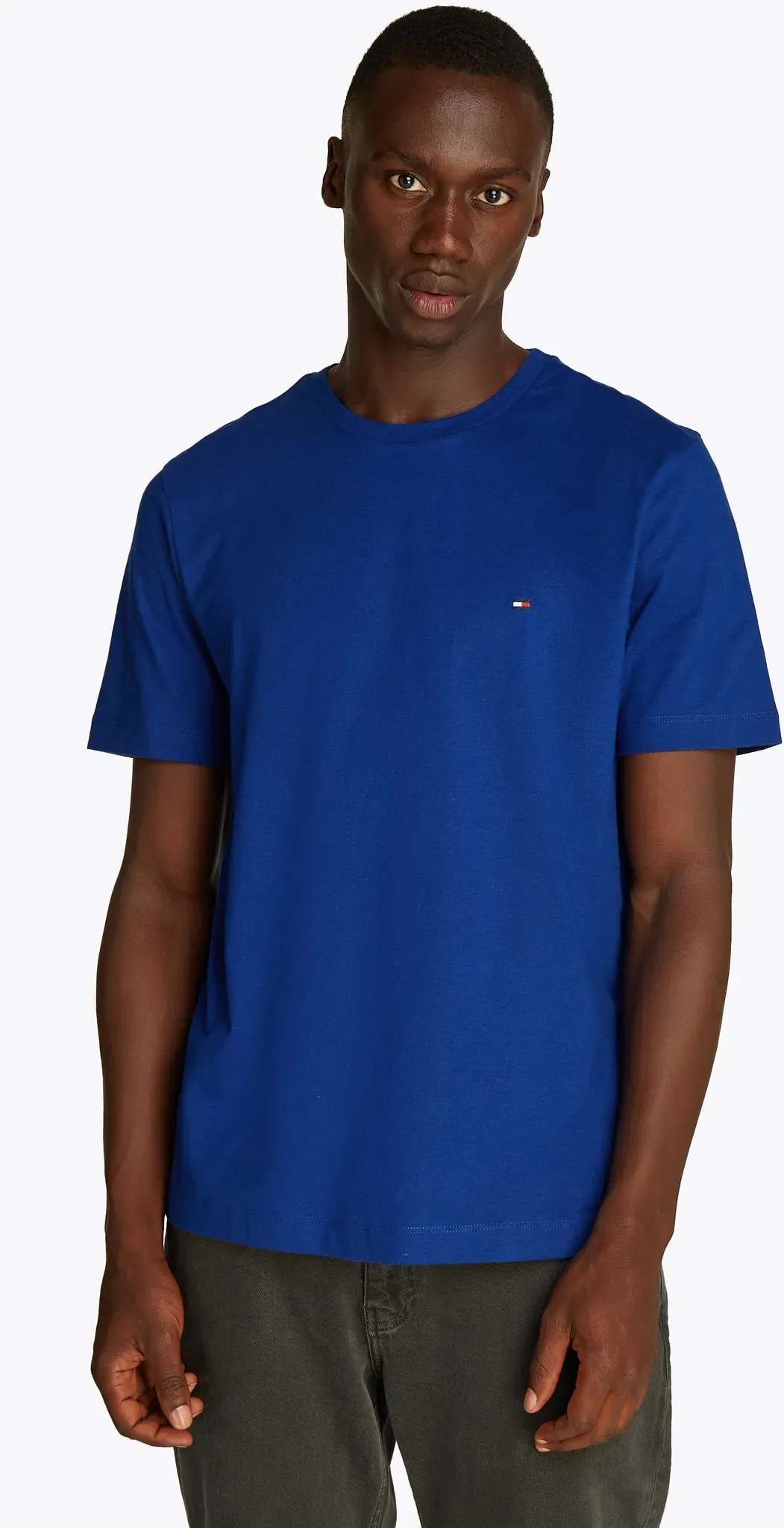 Tommy Hilfiger T-Shirt »ESSENTIAL REG FIT SOLID TEE«, mit Rundhalsausschnitt TOMMY HILFIGER Wedge Blue XL