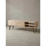KADIMA DESIGN Sikar Lowboard 145x47x35cm Braun Holz/Massivholz