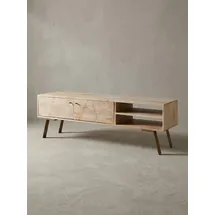 KADIMA DESIGN Sikar Lowboard 145x47x35cm Braun Holz/Massivholz