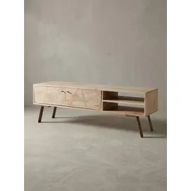 KADIMA DESIGN Sikar Lowboard 145x47x35cm Braun Holz/Massivholz