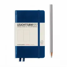 Leuchtturm1917 Notizbuch Pocket Hardcover, 187 Seiten, marineblau, 80 g/m2