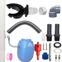 Fitags Regenwassersammler, 70-110mm Fallrohr Regensammler, Speedy Regentonnen Anschluss Fallrohr,