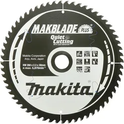 Kreissägeblatt Makita ø: 260 x 30mm 60 Zähne für Holz