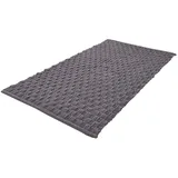 KLEINE WOLKE Badteppich Matino 60 x 100 cm Mischgewebe Grau Schiefer