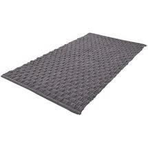 KLEINE WOLKE Badteppich Matino 60 x 100 cm Mischgewebe Grau Schiefer
