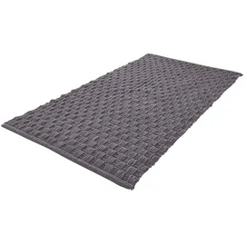 KLEINE WOLKE Badteppich Matino 60 x 100 cm Mischgewebe Grau Schiefer