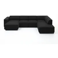 Atlantic Home Collection Wohnlandschaft/Ecksofa Bulky, U-Form", grau anthrazit