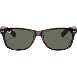 Ray Ban New Wayfarer RB2132 902/58 52-18 gloss tortoise/green classic polarized