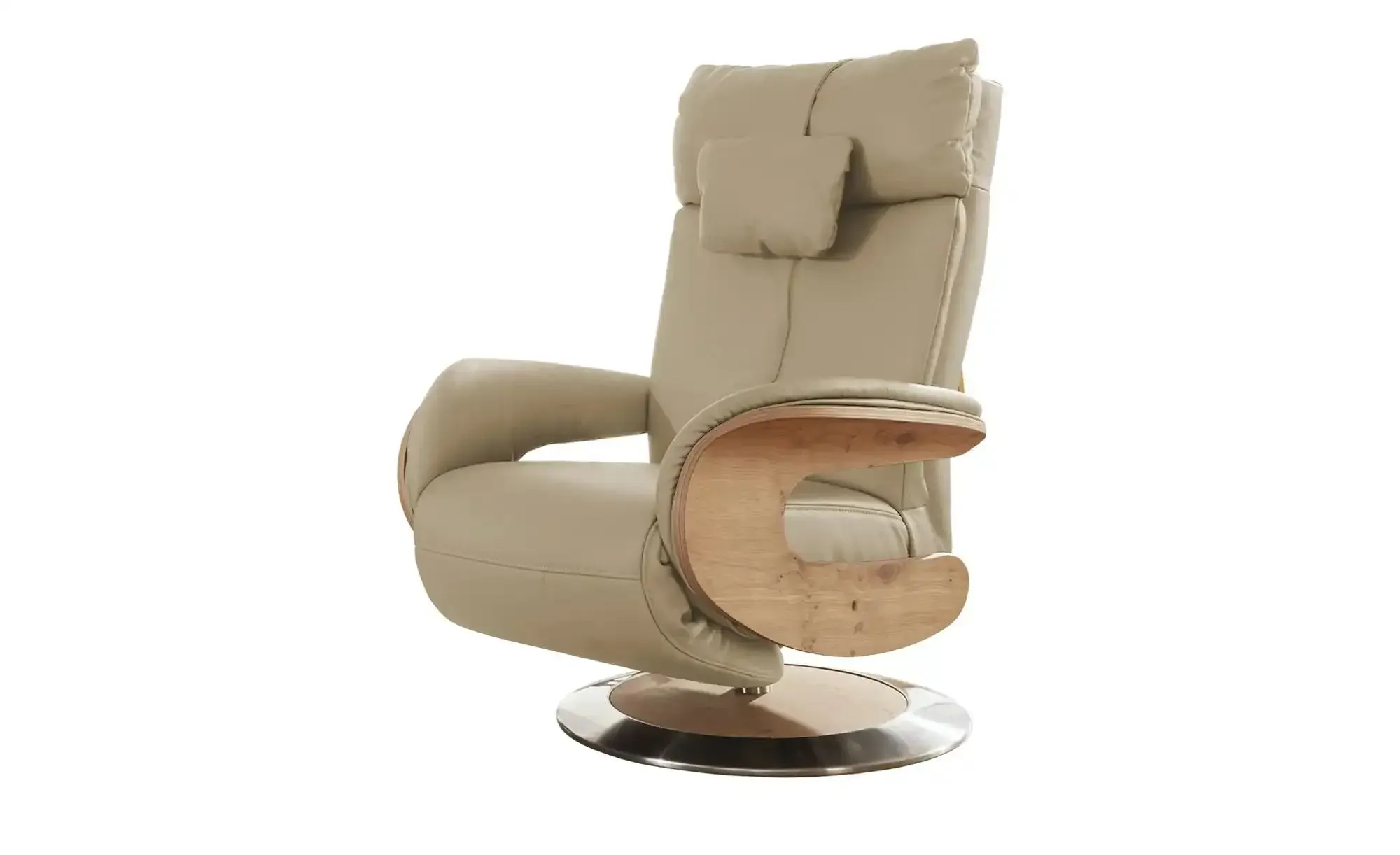 himolla Relaxsessel Leder Mit verschiedenen Funktionen  Hilke ¦ beige ¦ Maße (cm): B: 75 H: 112 T: 87