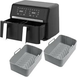 casativo Dual-Zone Heissluftfritteuse 2x 4,5 l schwarz