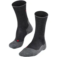 Falke TK2 Wool Silk Socken - Anthracite Melange - EU 39-41