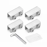 MANICAF 4 Stück Fensterbegrenzer für Schiebefenster, Fensterstopper ohne Bohren, verstellbare Tür- & Fenstersicherung für Kinder & Haustiere, mit Inbusschlüssel & PVC-Pads