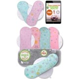 Natissy Slipeinlagen waschbar bio Baumwolle; 7-Pack (Größe S) Baumwoll Waschbare Slipeinlagen MADE IN EU; wiederverwendbare Stoff Slipeinlagen; Washable Panty Liners für Ausfluss; NICHT bei Periode