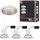 Paulmann Cole Coin Einbauleuchte 3er Set 3 x 6 W rund Silber, Weiß