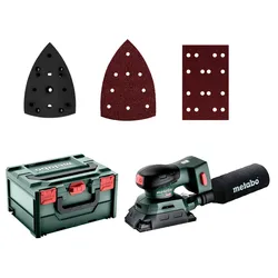 Metabo PowerMaxx SRA 12 BL Set Akku-Sander mit 2x Schleifplatten in MetaBox 215 (602036920)