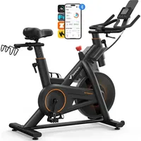 Merach Heimtrainer für Zuhause, Fitnessbike mit LCD-Display bis 158