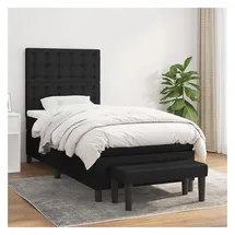 vidaXL Boxspringbett 100 x 200 cm Schwarz
