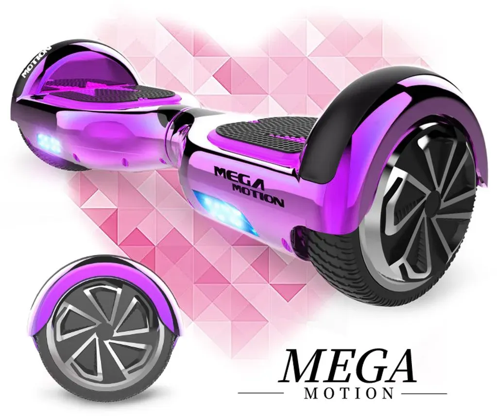 Mega Motion Hoverboards, Hoverboard Kinder, 6,5 Zoll Selbstausgleichendes Zweirad-Hoverboard mit Bluetooth-Lautsprecher-Hoverboards für Kinder im ...