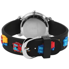 Excellanc Kinderarmbanduhr Silikonarmband schwarz/rot