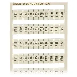 WAGO WSB-Beschriftungskarte 209-700/209-124