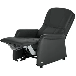 HIMOLLA Fernsehsessel 7568 Leder 77 x 104 x 85 cm Schwarz elektrisch