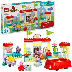 LEGO DUPLO Peppa Pig 10434 Peppas Supermarkt Bausatz, Mehrfarbig