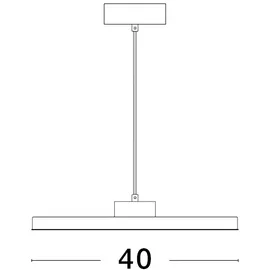 Nova Luce Andria 1-flg. Ø 40 cm geschwungen schwarz