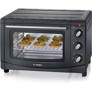 Severin TO 2067 Back und Toastofen 1500W schwarz