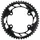 Shimano Grx Fc-Rx820-2 Kettenblatt, Silver/Black, One Size