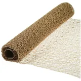 maDDma Stoff 4,5m Tischband in Netzoptik 4,5x0,5m, Farbwahl, beige beige