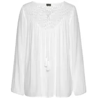 LASCANA Crepebluse Damen weiß Gr.50