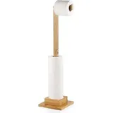 Bambus Toilettenpapierhalter ohne Bohren 72cm Stand Organizer
