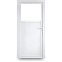 EcoLine Nebentür - Nebeneingangstür - Tür - 2-Fach, 1/3 Glas, 2/3 Füllung, außenöffnend innen weiß/außen: weiß BxH: 900 x 2100 mm DIN Links