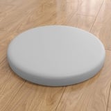 Trayosin Sitzkissen Rund Sitzkissen Stuhl Memory Foam aus Kunstleder Sitzkissen Boden Rund Sitzauflagen Dauerhaft rutschfest Gemütlich Sitzpolster für Tatami Garten Büro (Galaxie-Grau,30cm)