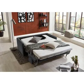 Atlantic Home Collection Schlafsofa Limone 2-Sitzer Grau